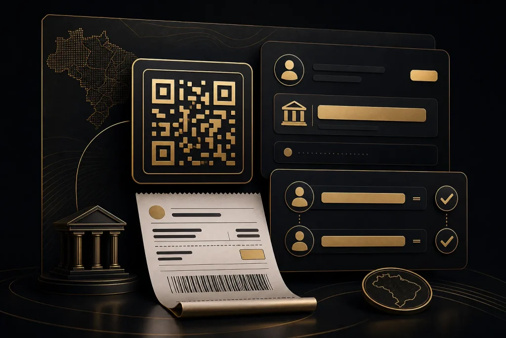 Pix e conta bancaria como contexto de pagamento no Brasil